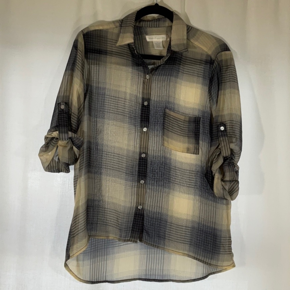 Band of Gypsies High-lo button down Shirt-Size S